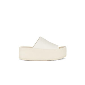 Paloma Barcelo 'Minsi' White Leather Platform Sandal Size 37